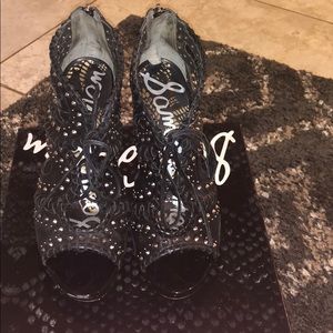 Sam Edelman Elyse leather sandal booties